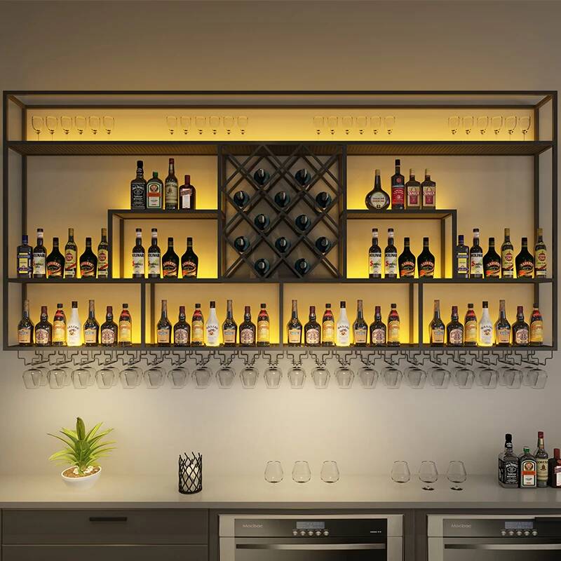 Wine To Beer To Liquor - ﻿wall Mounted Lights Display Cabinet Space