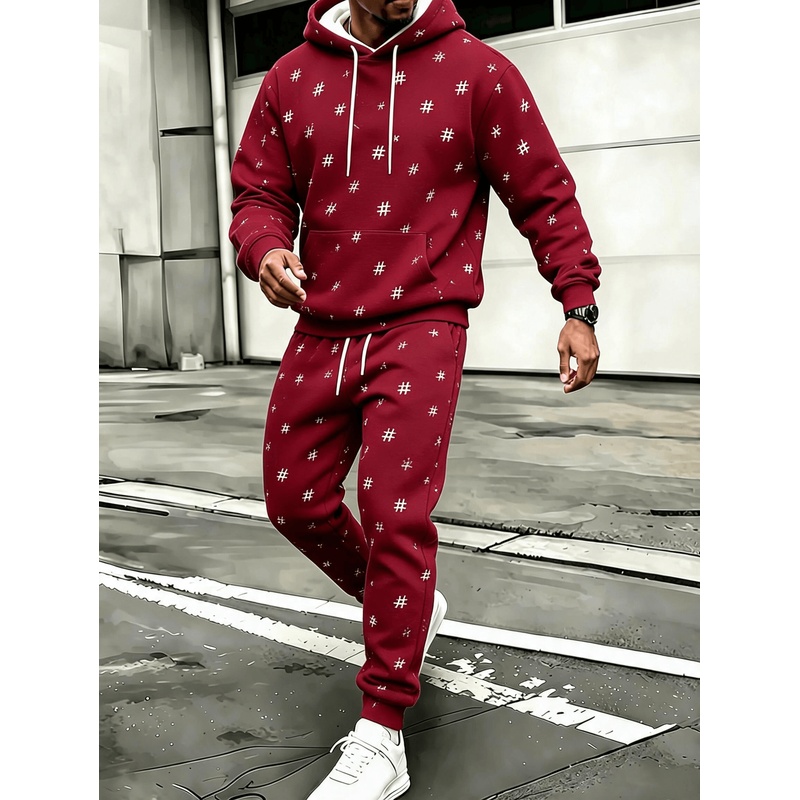 Wine & Beer Quito - Men Wine Red Hashtag Symbol Print