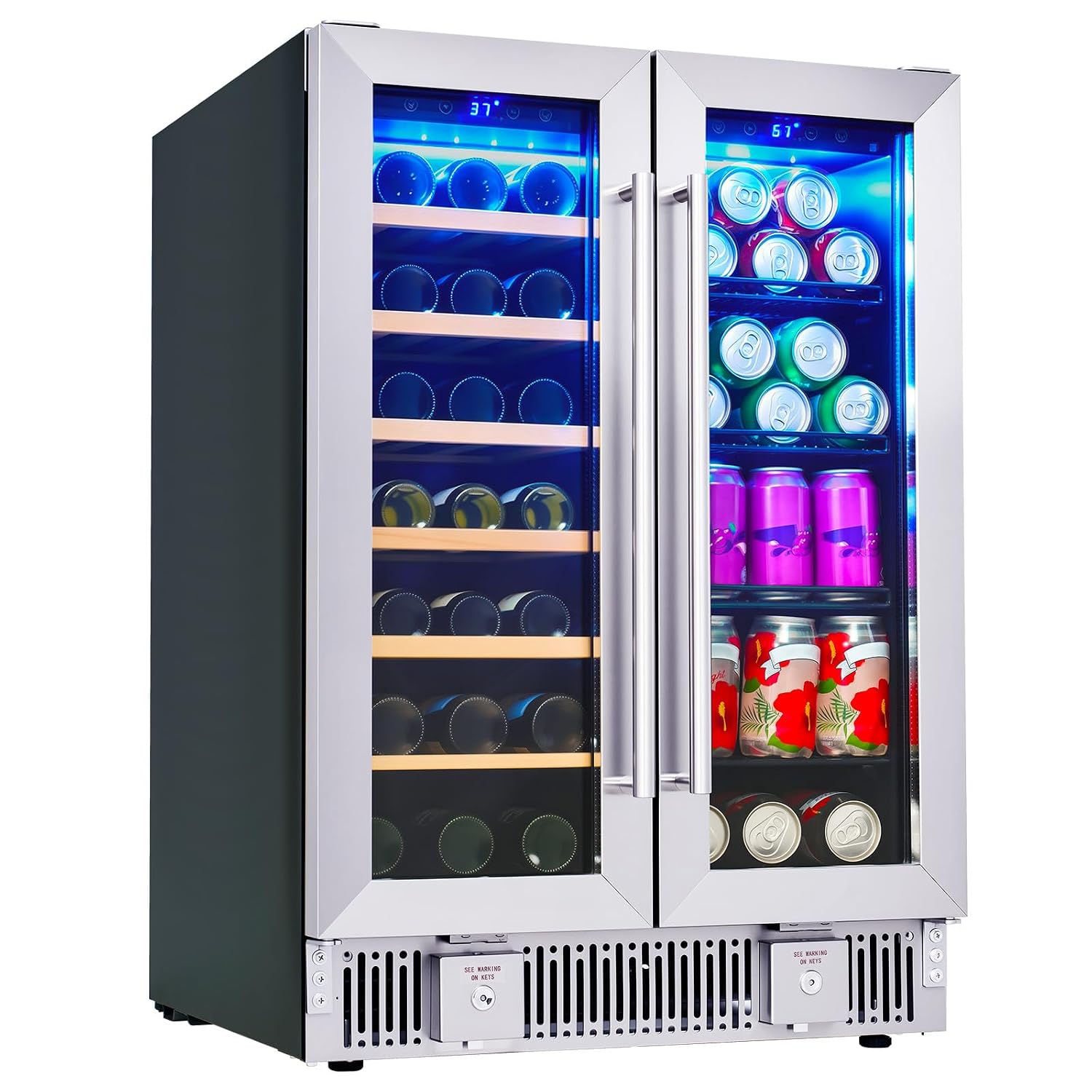 Beverage Refrigerator, 24-Inch - Wine And Beer Undercounter Fridge 评论和价格