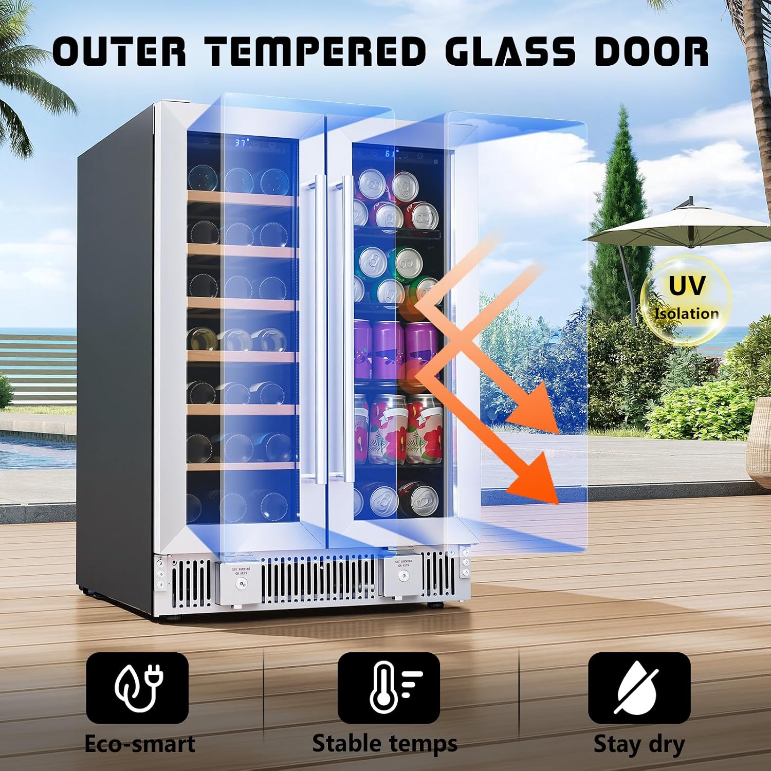 Beverage Refrigerator, 24-Inch - Wine And Beer Undercounter Fridge 评论和价格