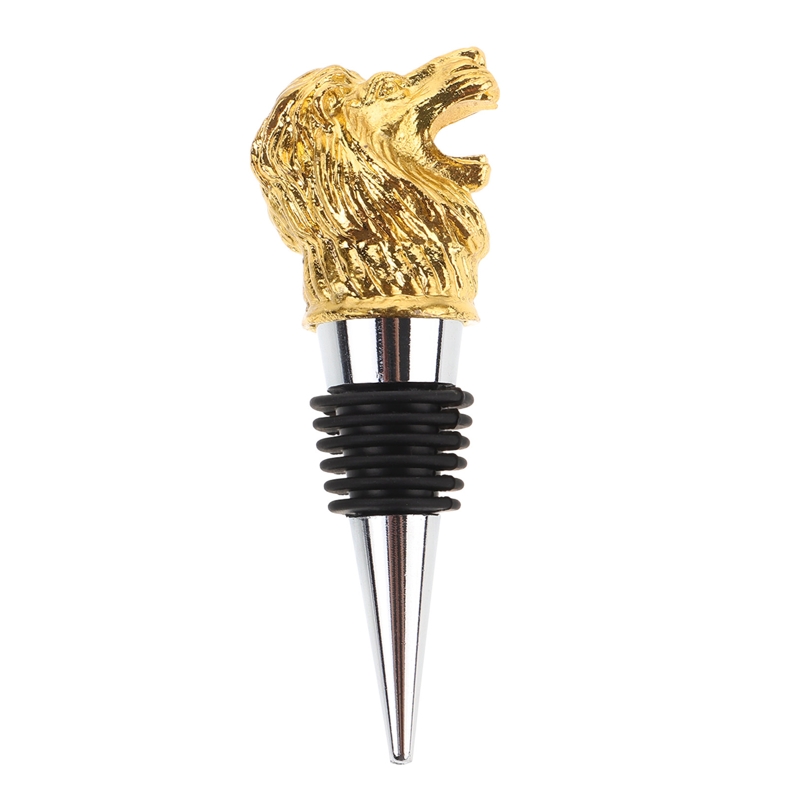 Lion Head Wine Stopper Metal B - Wine To Beer To Liquor 评论和价格