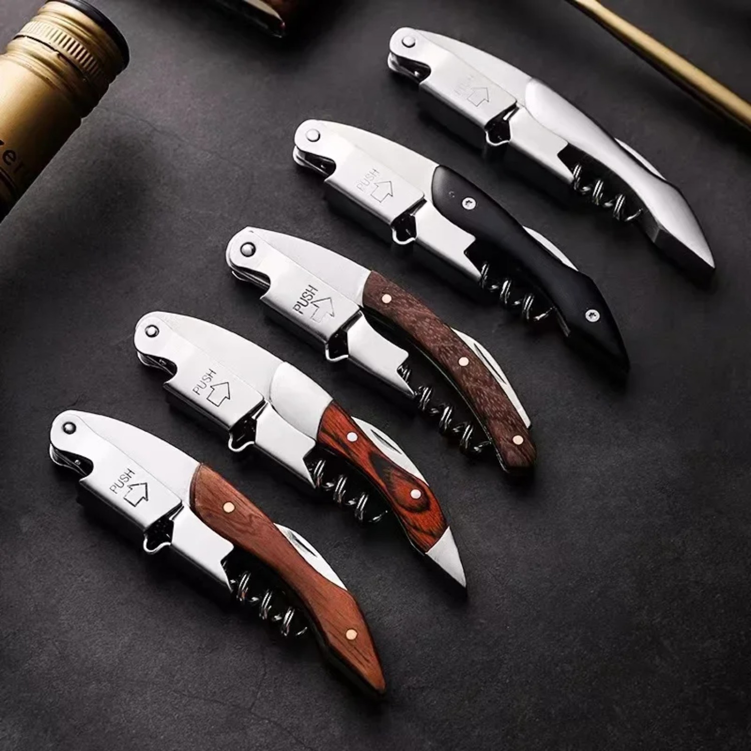 Wood Handle Corkscrew Professi - Taste Wine Beer Kitchen 评论和价格