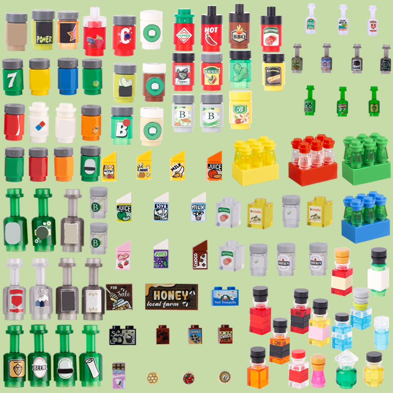 MOC City Street Figures Drink  - Wine Beer Supermarket 评论和价格