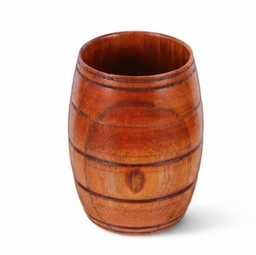 Wooden Barrel Beer Mug Natural - Wine Beer Whiskey 评论和价格