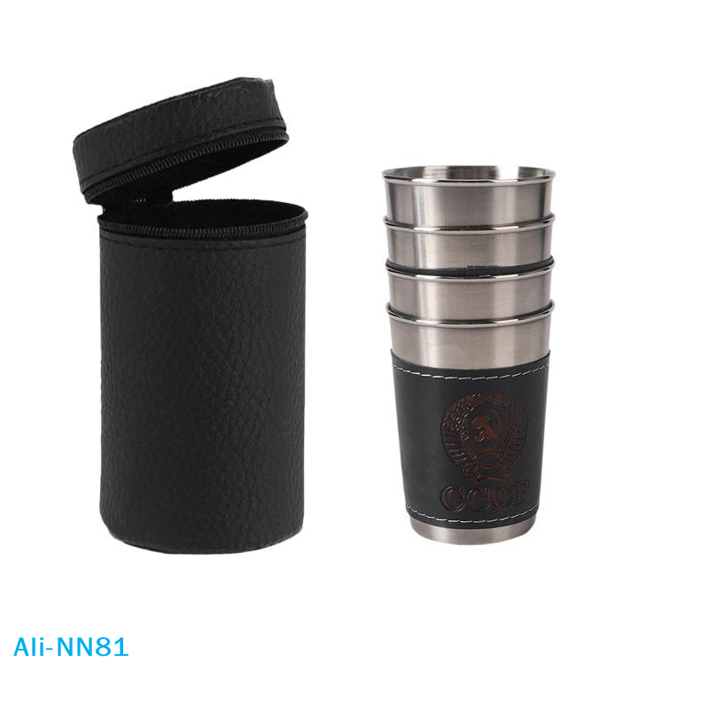 【N】4Pcs/Set Outdoor Travel Cup - Wine N Beer 评论和价格