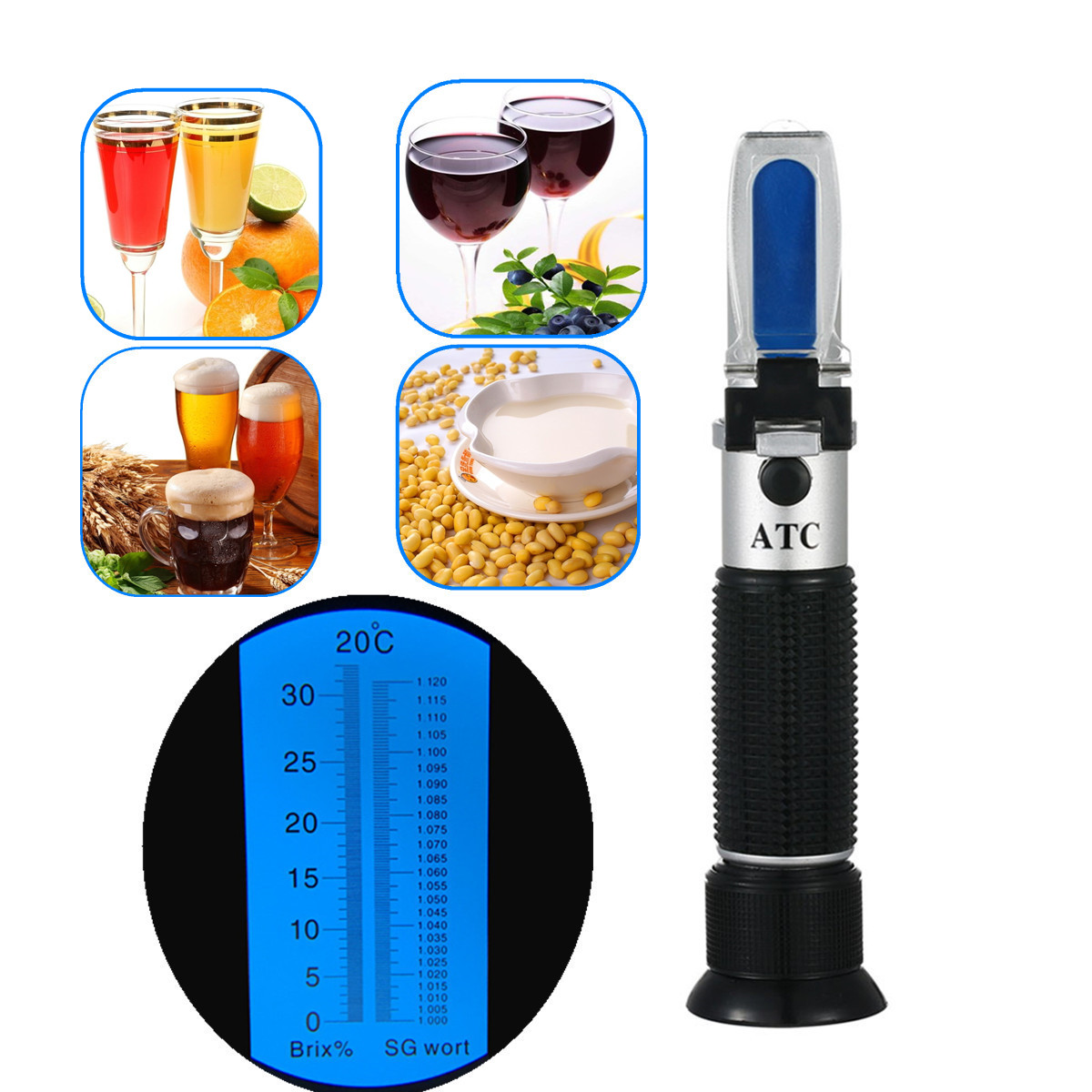 Refractometer 0-32% Brix Beer  - Wine To Beer To Liquor 评论和价格