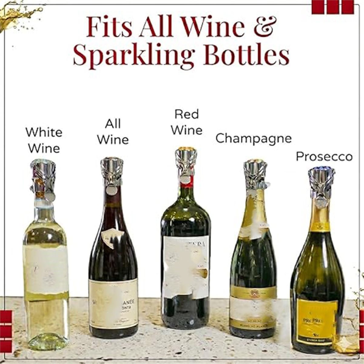 (A02R] 2Pcs Wine Stopper & Cha - Wine & Beer Quito 评论和价格