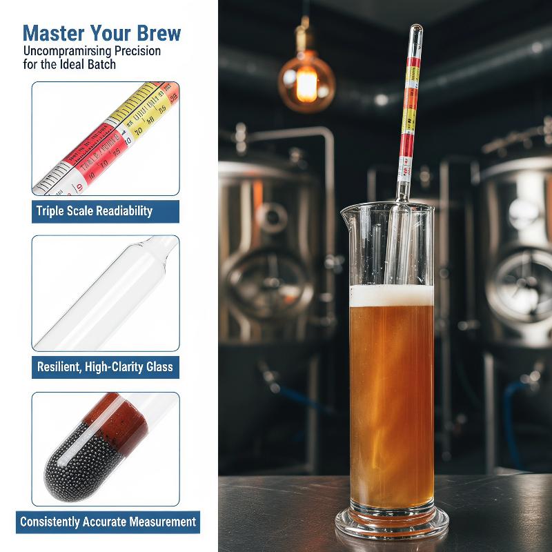 1Pcs 3 Scale Hydrometer For Wi - Wine Beer And Cider 评论和价格