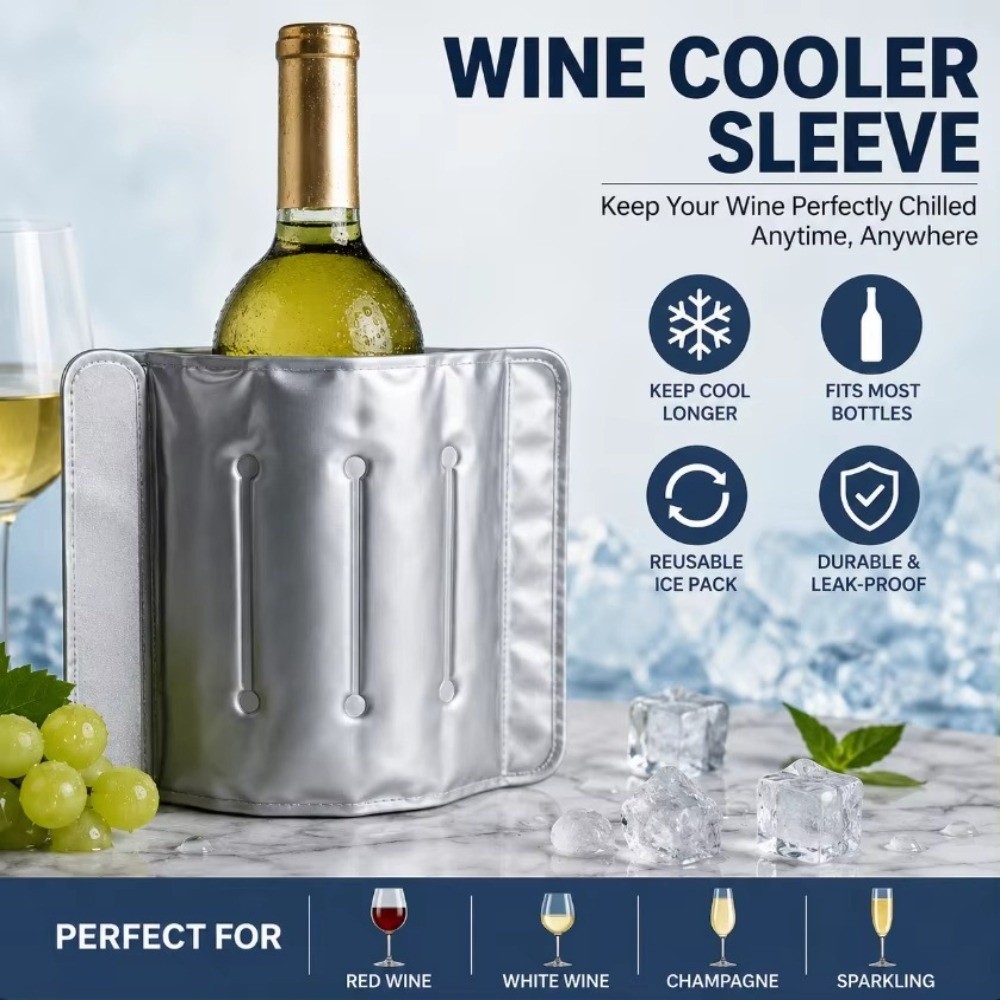33cm x 18cm Wine Cooler Bag Re - Wine Chiller Sleeve 评论和价格