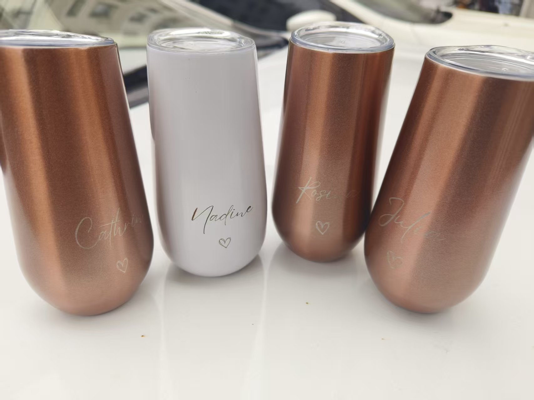 custom wedding name 6oz Stainl - Wine In Beer Name 评论和价格