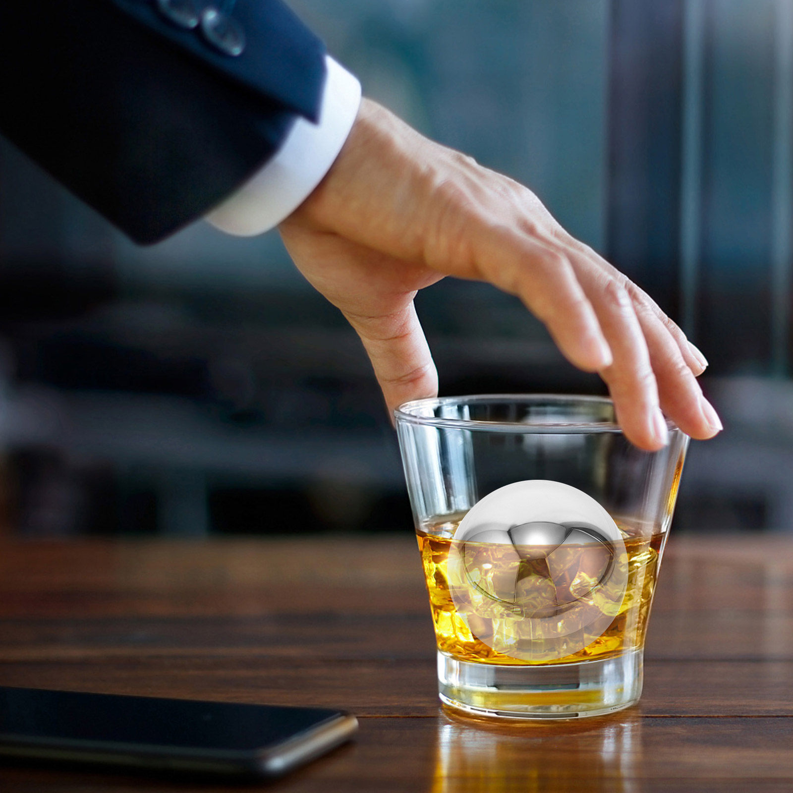 2Pcs Stainless Steel Ice Balls - Wine Beer Whiskey 评论和价格
